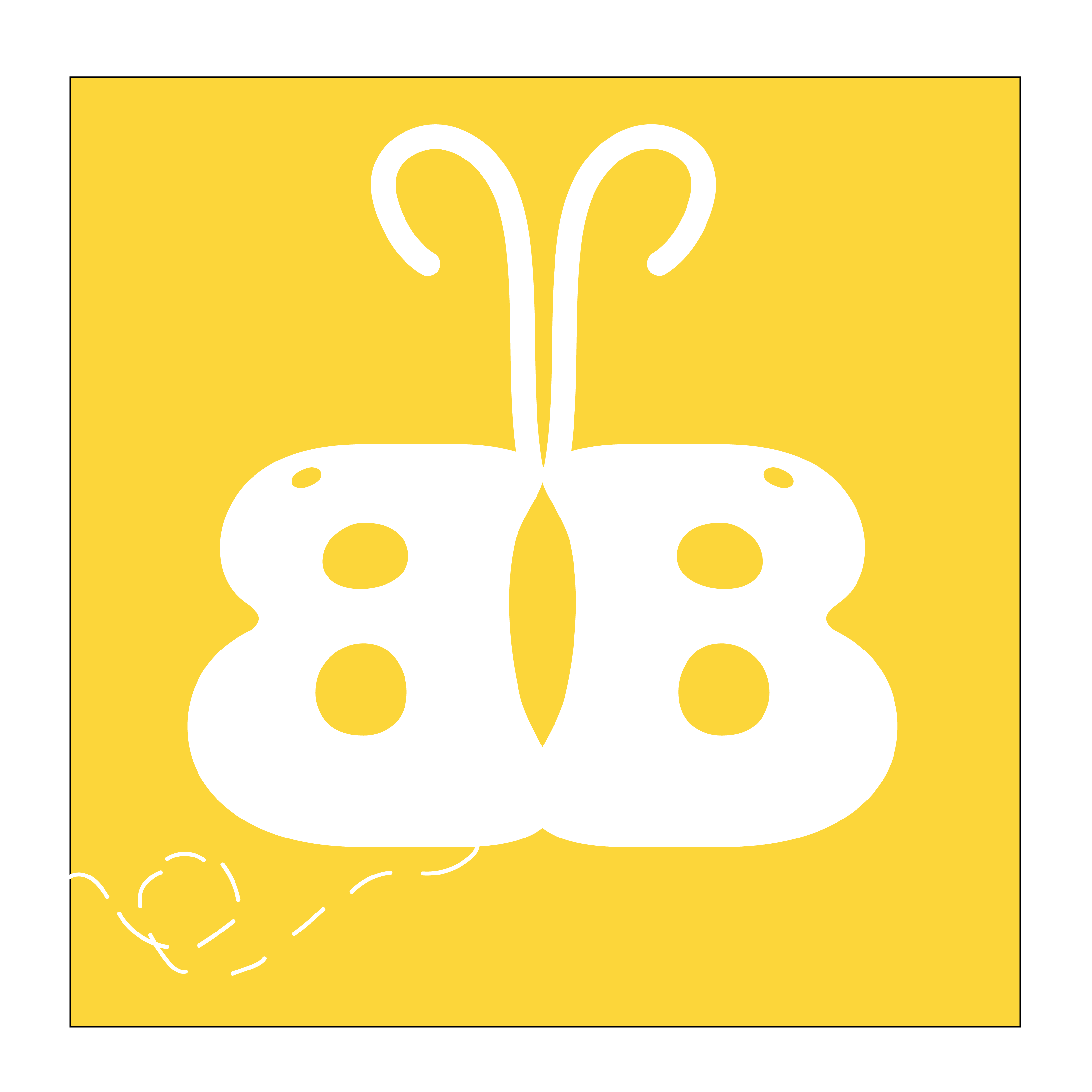 A proposed logo made of two of the letter B to look like a bumble bee